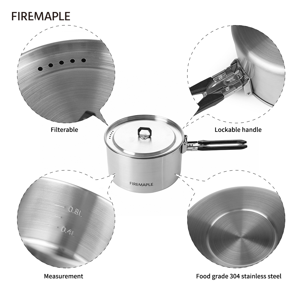 Pentole da campeggio in acero  - Camping Cooking On Fire recensione e prezzo