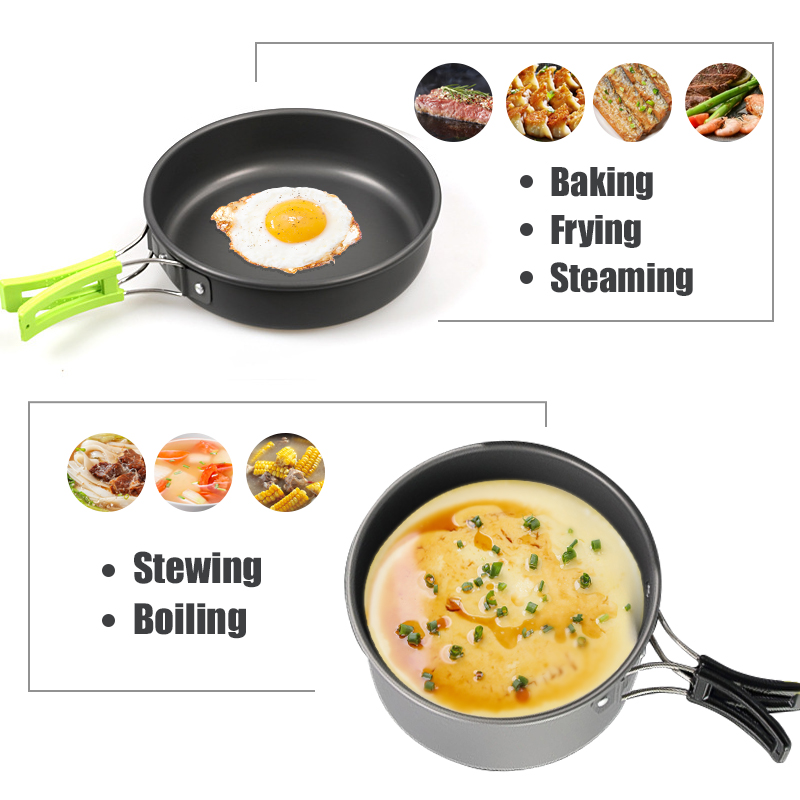 WESTTUNE Kit di pentole da cam - Camping Cooking Set Large recensione e prezzo