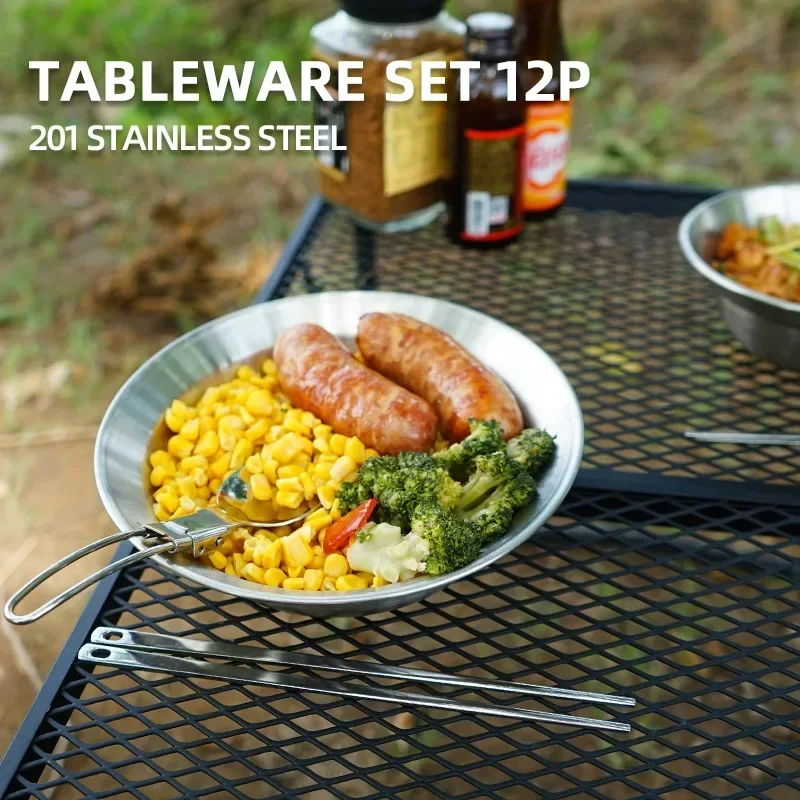 CLS&NOBANA 12PCS Set di stovig - Camping Cooking And Dining Set recensione e prezzo