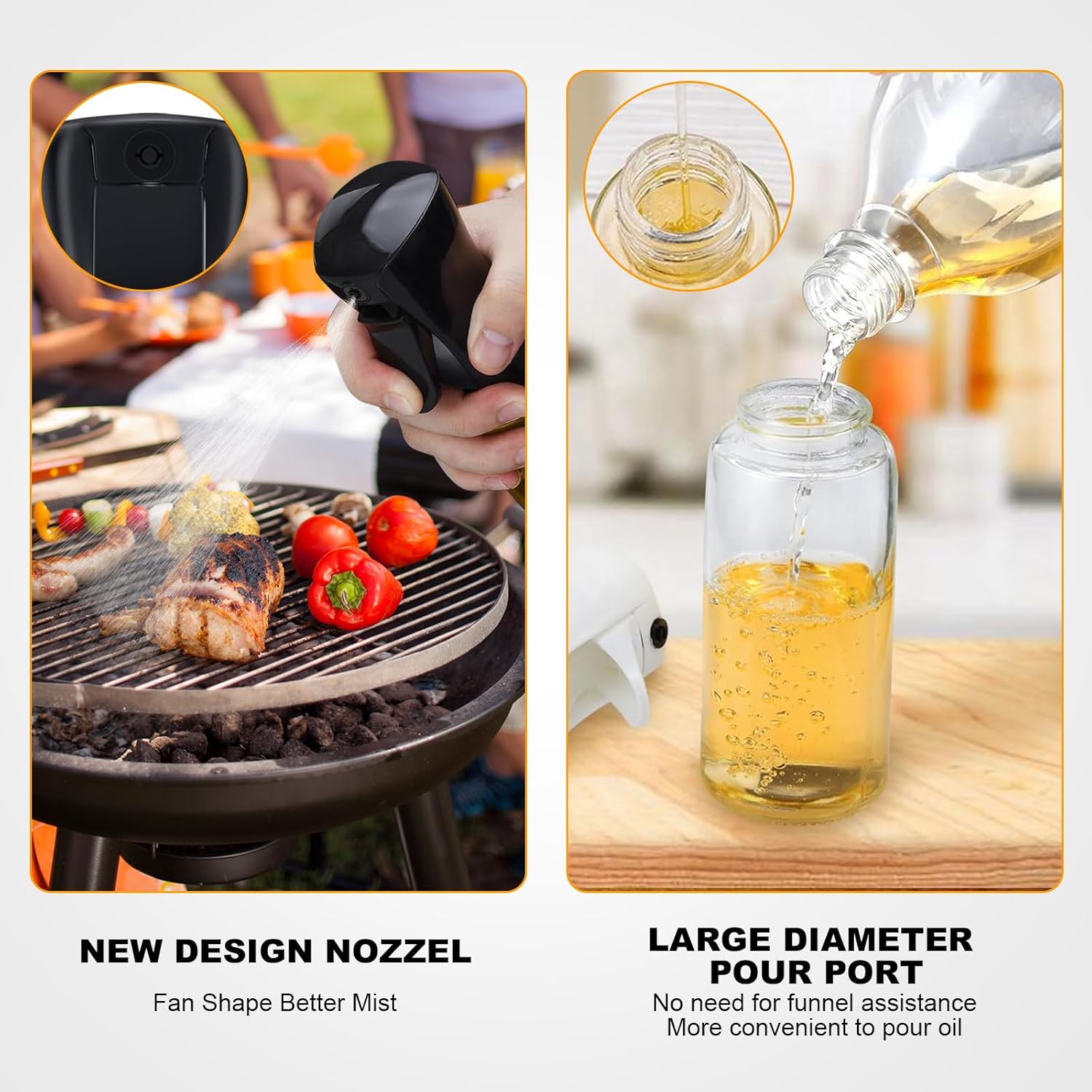200/300/500ml Olio Spray Botti - Camping Cooking Oil Container recensione e prezzo