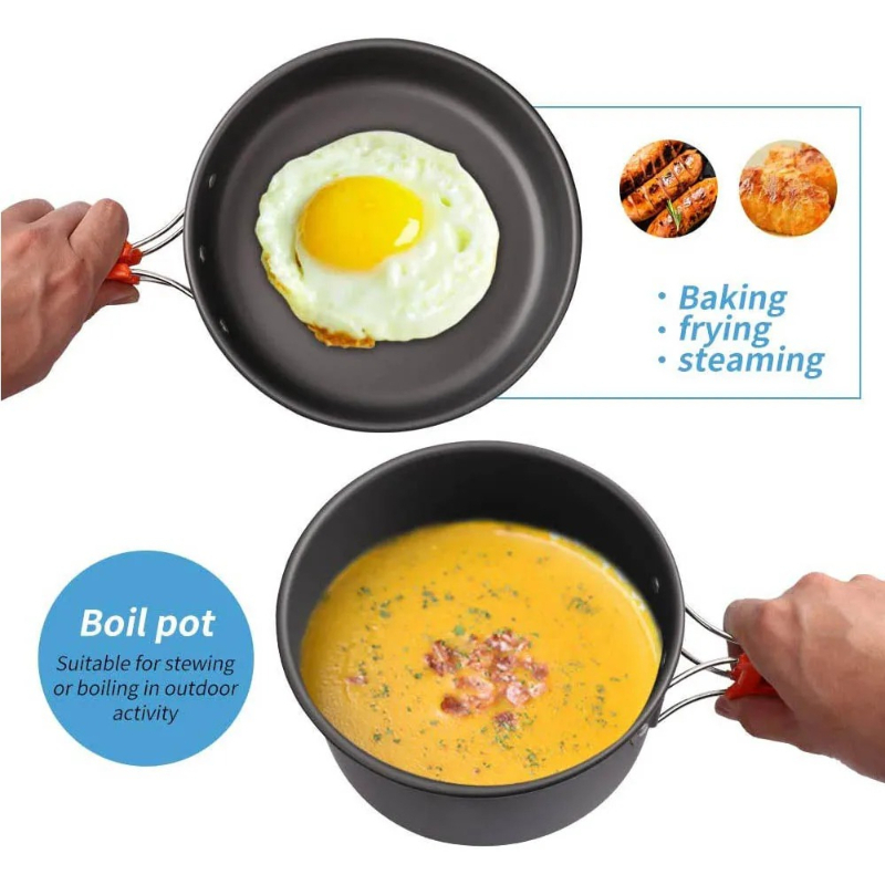 Set da Cucina per Campeggio, S - Camping Cooking Set With Kettle recensione e prezzo