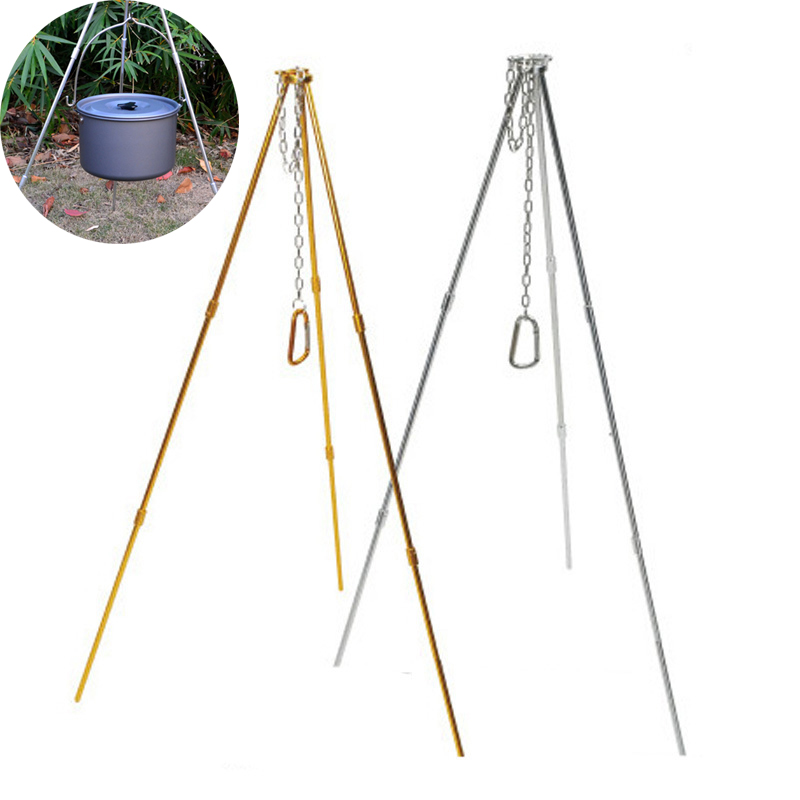Treppiede da campeggio all'ape - Camping Hanging Cooking Pot recensione e prezzo