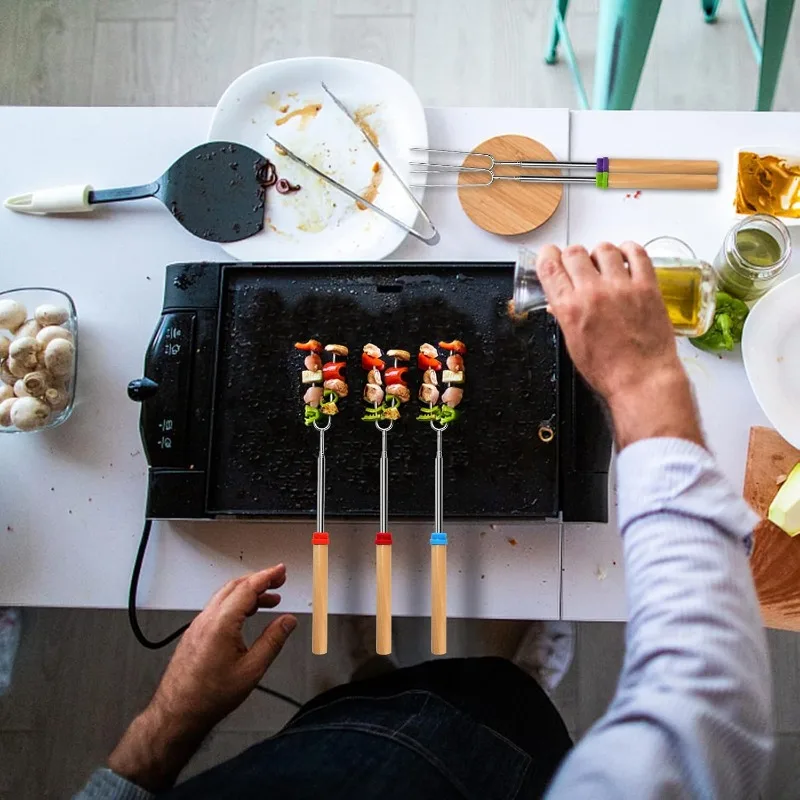 Spiedini Estensibili in Acciai - Camping Cooking Grill recensione e prezzo