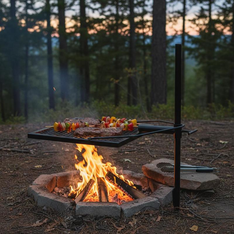 Griglia Girevole da 24 Pollici - Camping Cooking Open Fire recensione e prezzo