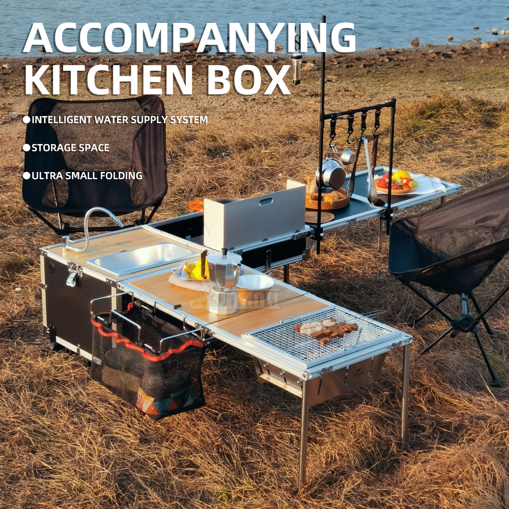 Cucina mobile da esterno, box  - Camping Cooking Table With Storage recensione e prezzo