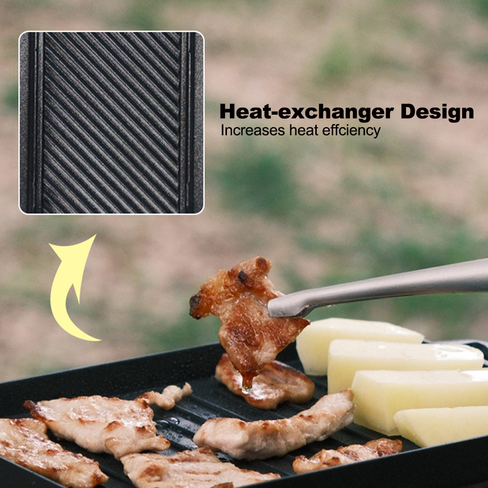 Set di mini piastre per grigli - Camping Cooking On Fire recensione e prezzo