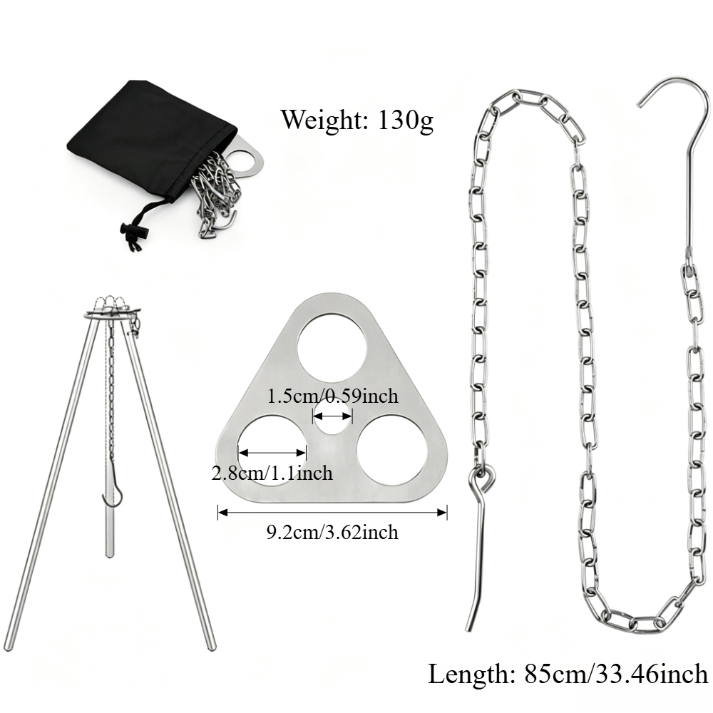 Treppiede da Campeggio Regolab - Camping Hanging Cooking Pot recensione e prezzo