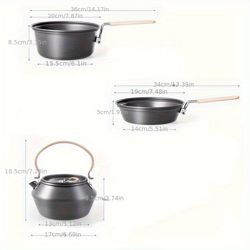 Set da tè da esterno, pentola  - Camping Cooking Set With Kettle recensione e prezzo