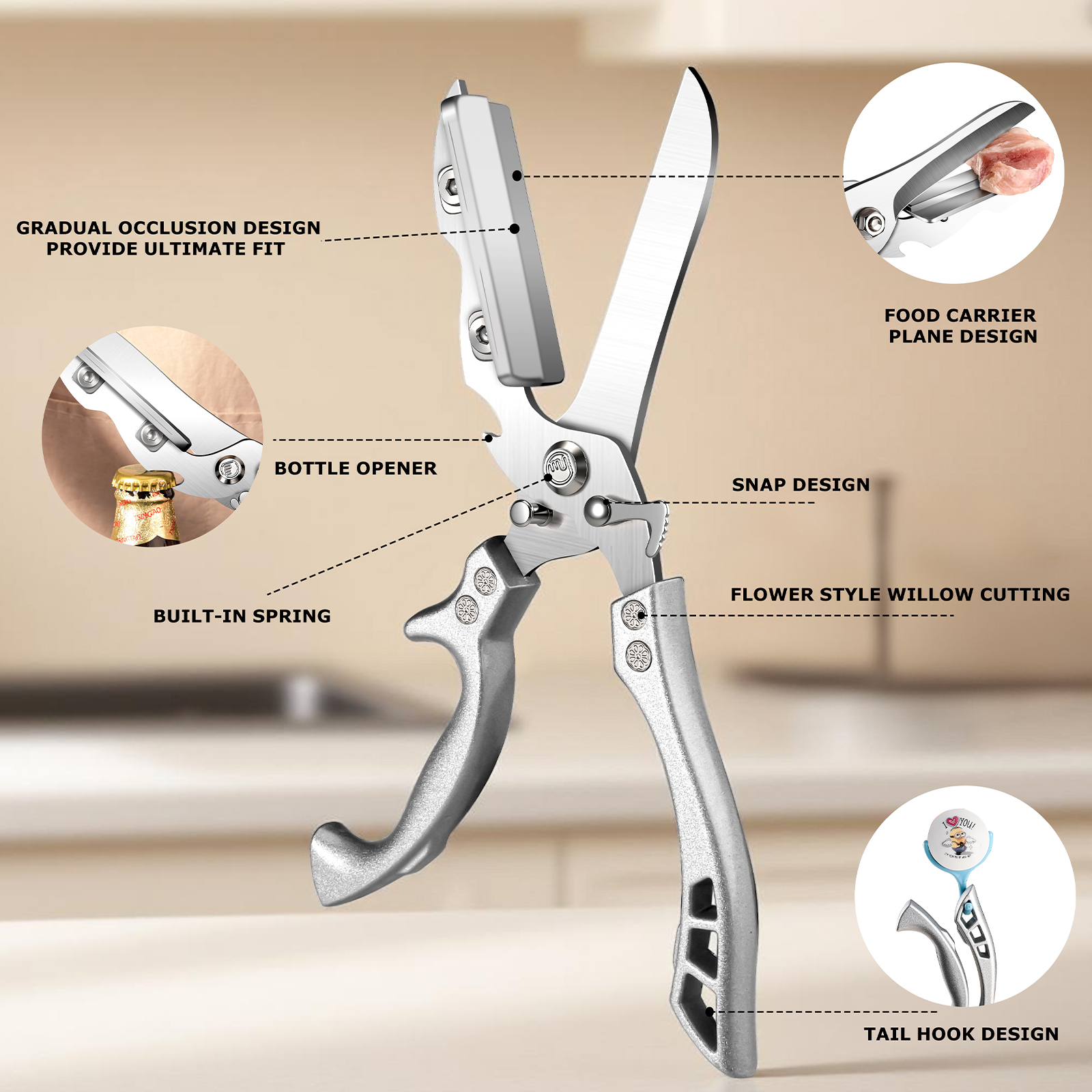 Forbici da cucina multifunzion - Camping Cooking Knife Set recensione e prezzo