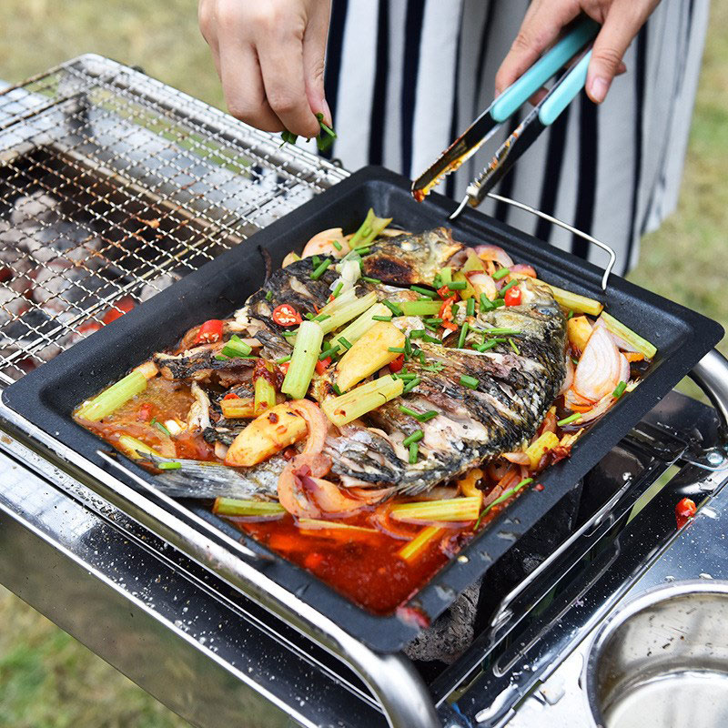 Padella per grigliare quadrata - Camping Cooking Ware recensione e prezzo