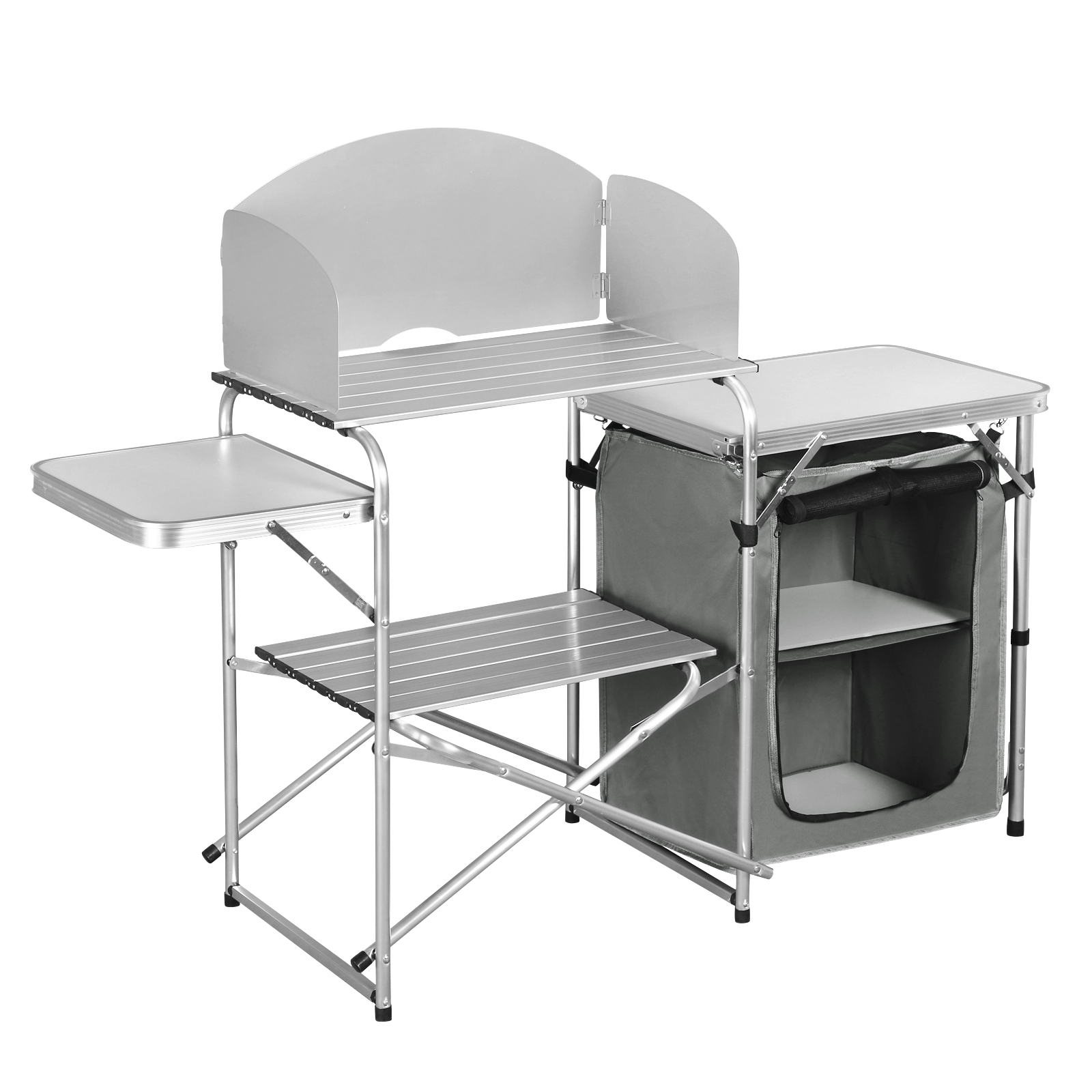 Portarinfuse da campeggio pieg - Camping Cooking Table With Storage recensione e prezzo