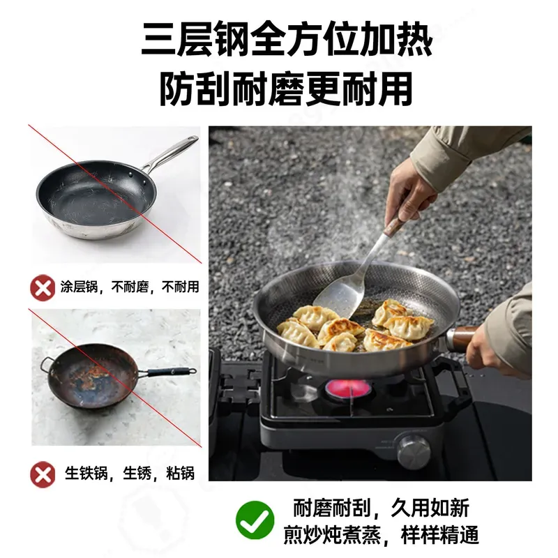 Set di Pentole da Campeggio in - Camping Cooking Set Large recensione e prezzo