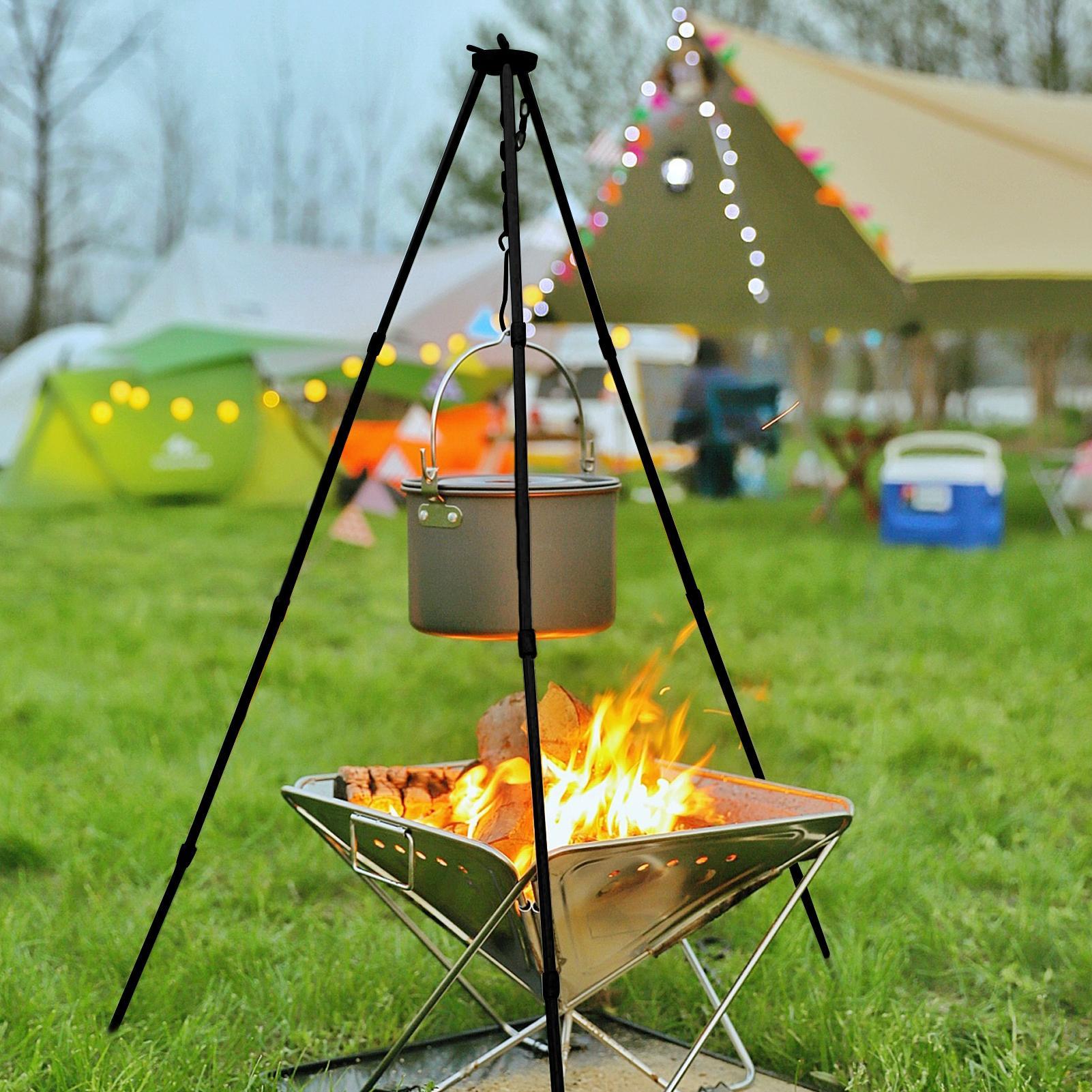 Grande Treppiede per Falò da E - Camping Hanging Cooking Pot recensione e prezzo