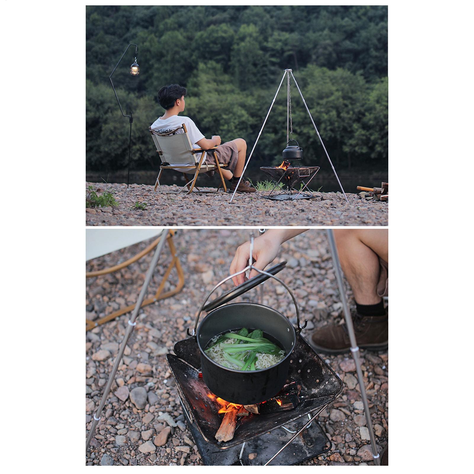 Grande Treppiede per Falò da E - Camping Hanging Cooking Pot recensione e prezzo