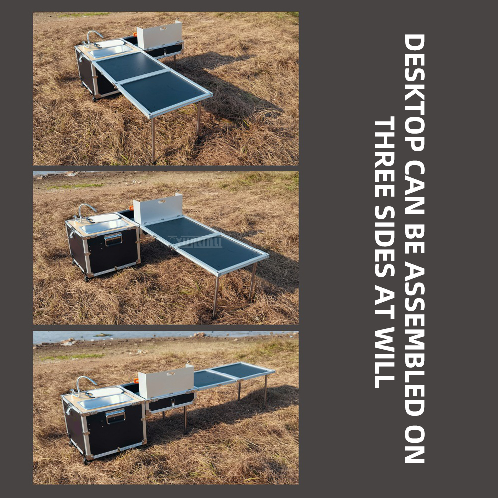 Cucina mobile da esterno, box  - Camping Cooking Table With Storage recensione e prezzo