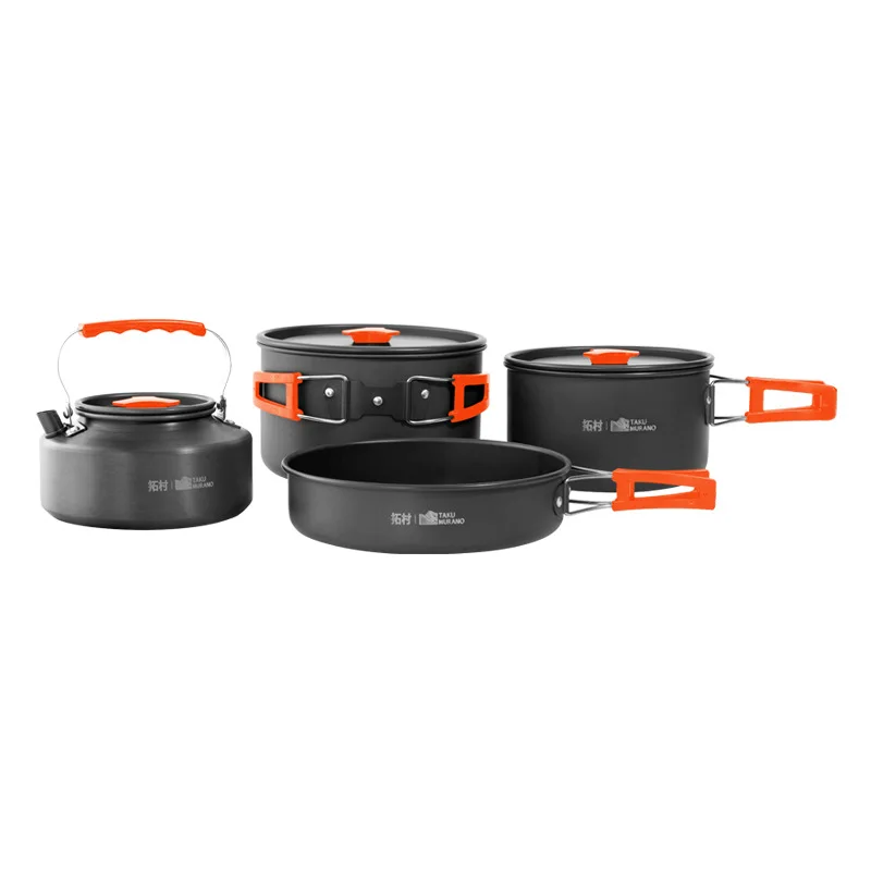 Set di pentole da campeggio, s - Camping Cooking Set With Kettle recensione e prezzo