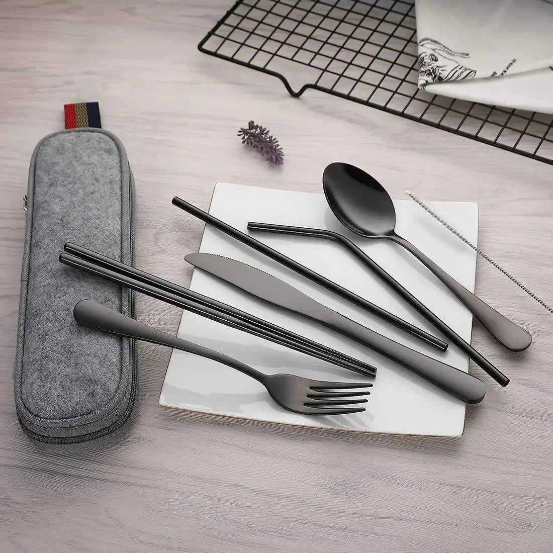 8 pz/set stoviglie Set di posa - Camping Cooking Knife Set recensione e prezzo