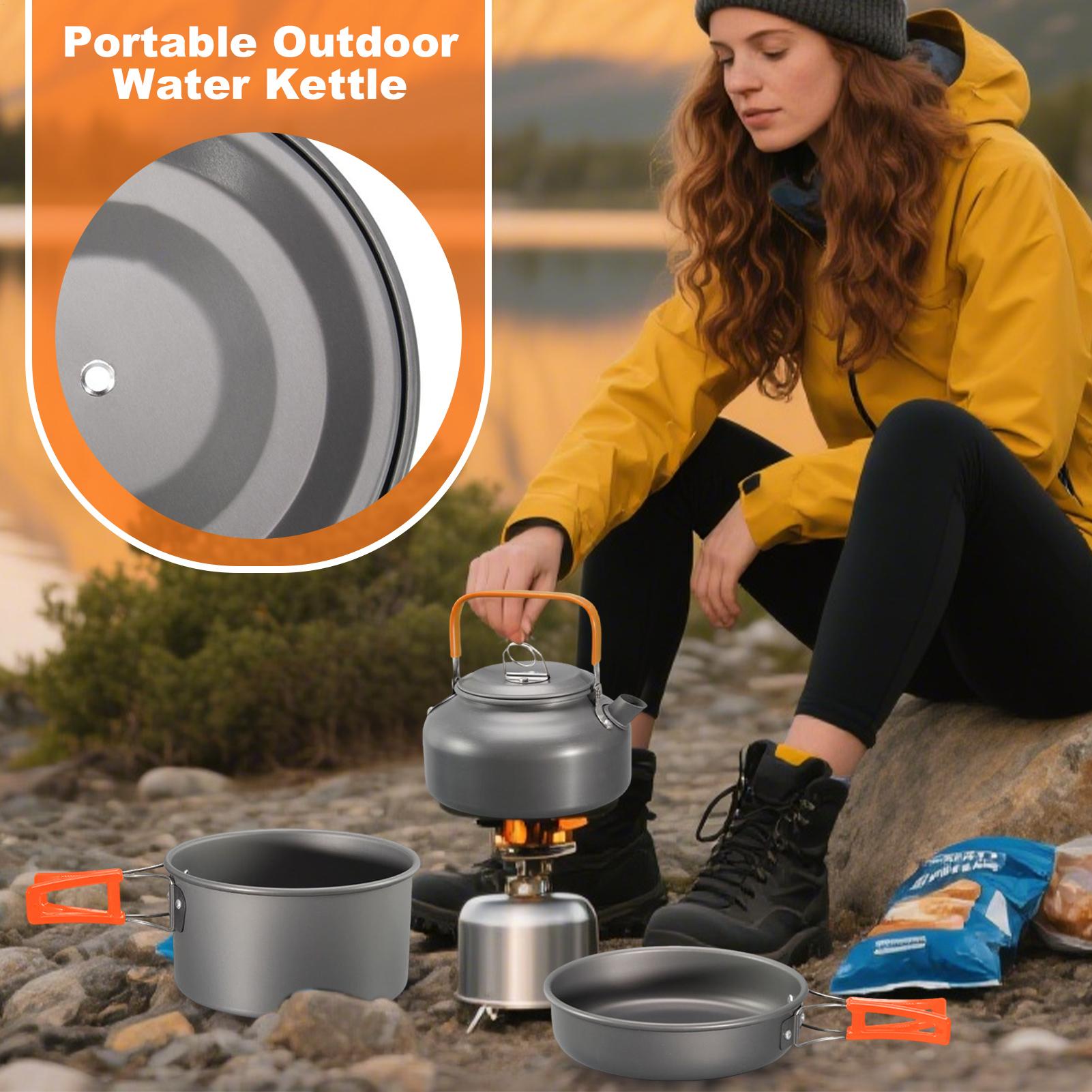 Pentole da campeggio Set di pe - Camping Cooking Set With Kettle recensione e prezzo