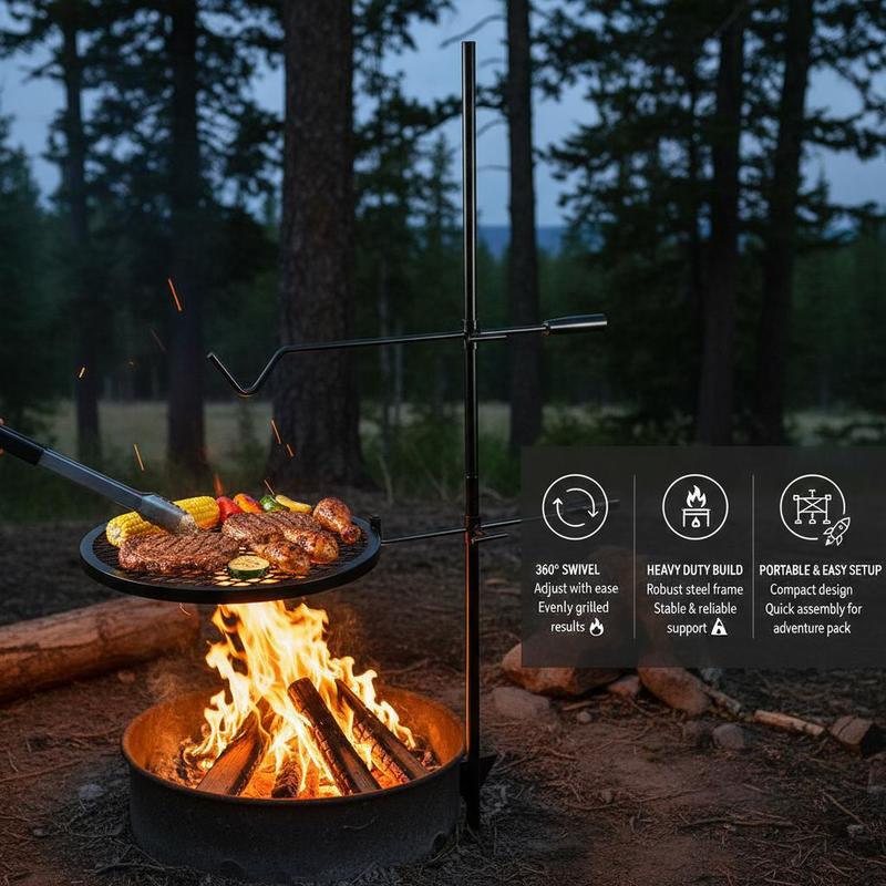 Griglia Girevole per Cucinare  - Camping Cooking Open Fire recensione e prezzo