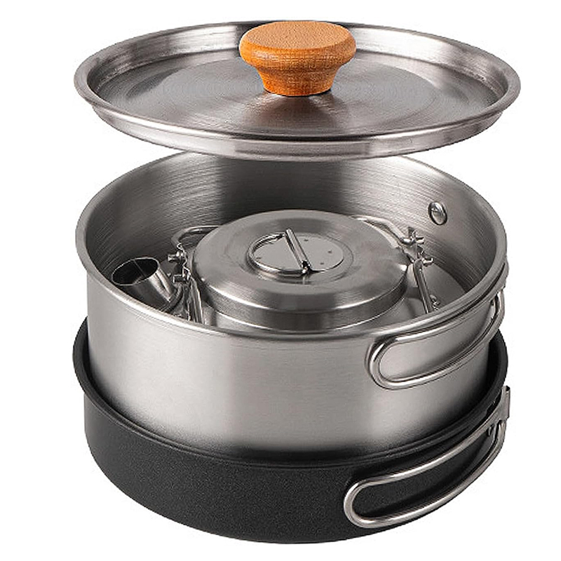 Set di Pentole da Campeggio in - Camping Cooking Set With Kettle recensione e prezzo