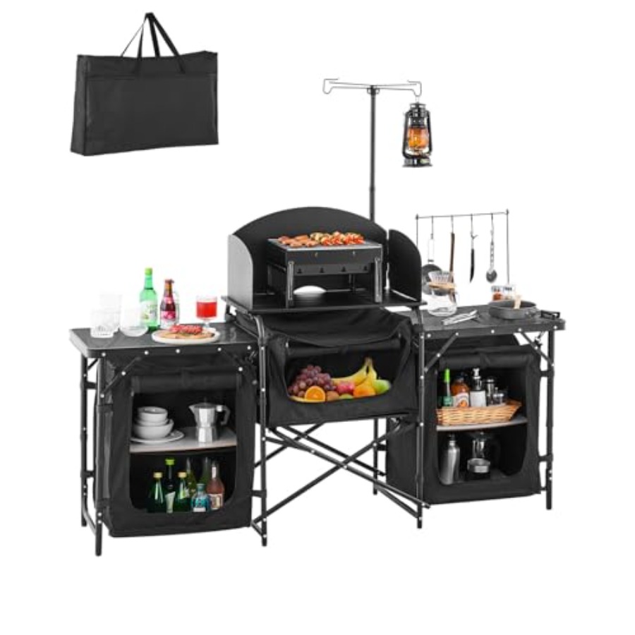 Tavolo da Cucina da Campeggio, - Camping Cooking Table With Storage recensione e prezzo