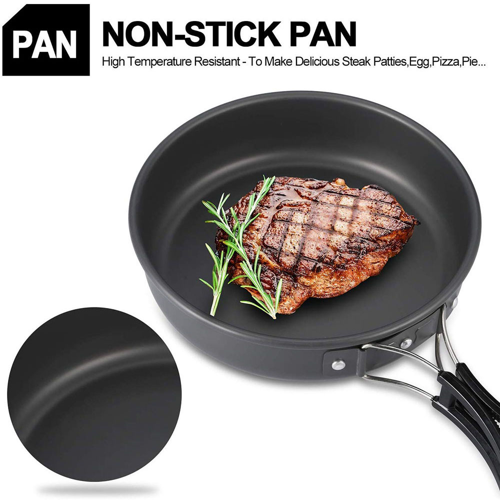 Set di utensili da cucina per  - Camping Cooking Pan Set recensione e prezzo