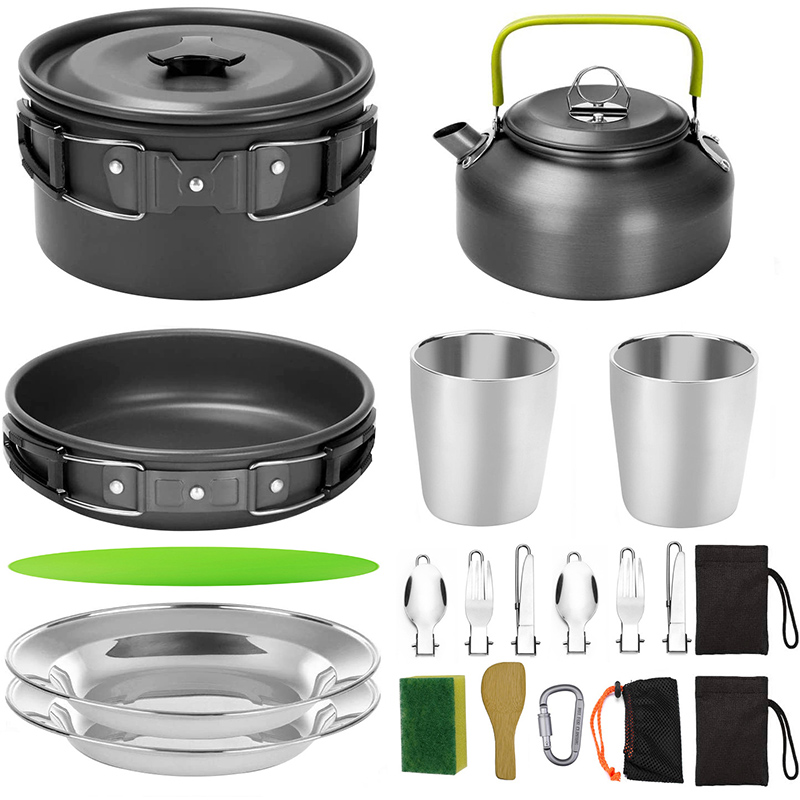 Set da Cucina per Campeggio co - Camping Cooking Set With Kettle recensione e prezzo