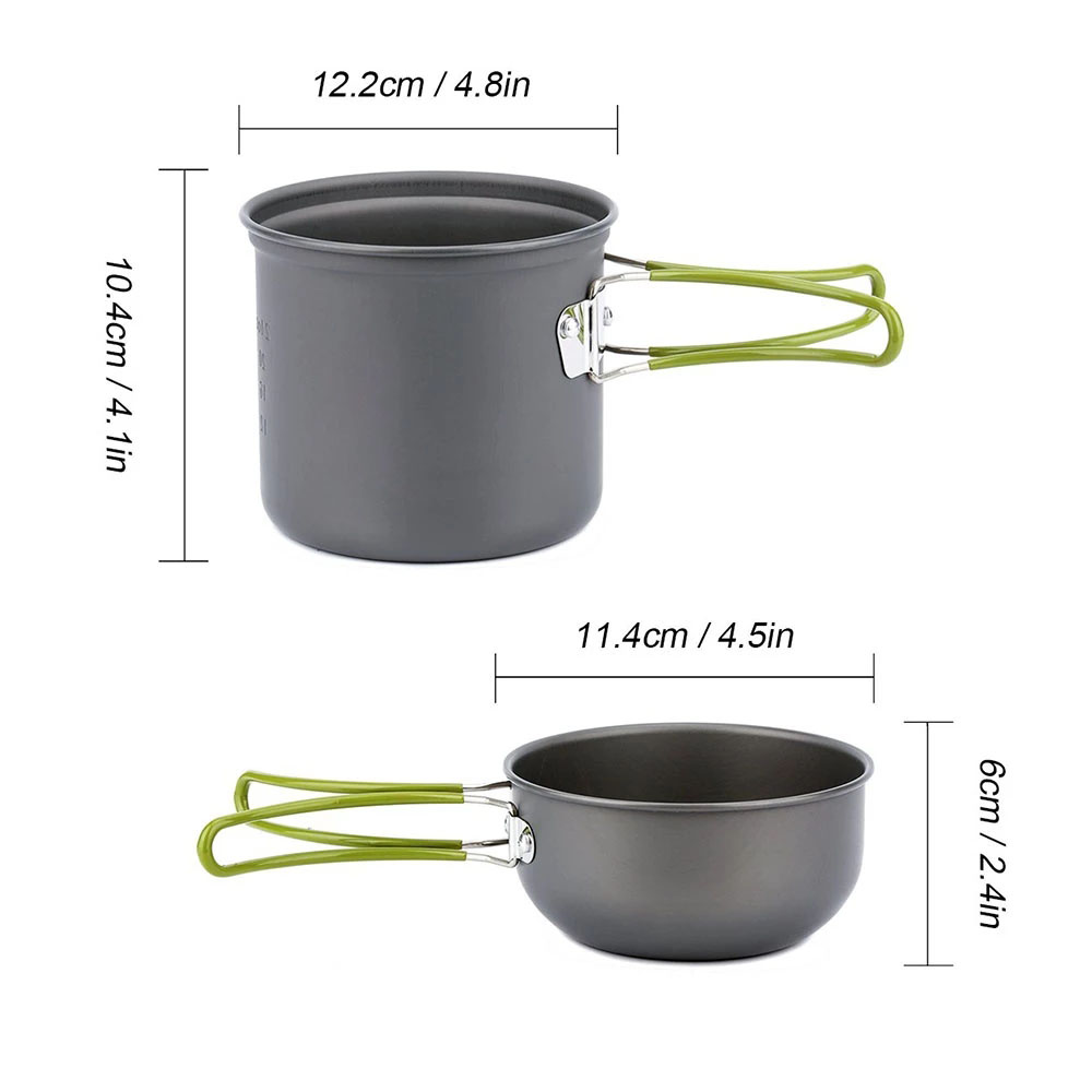 Kit di pentole da campeggio co - Camping Cooking Ware recensione e prezzo