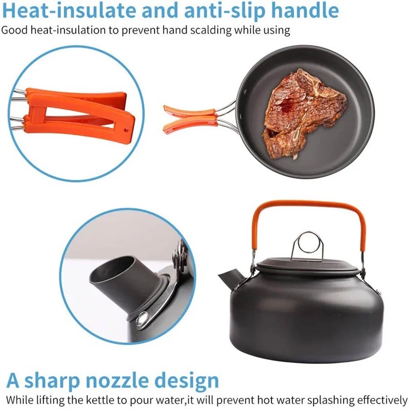 Set da cucina da campeggio, pe - Camping Cooking Ware recensione e prezzo